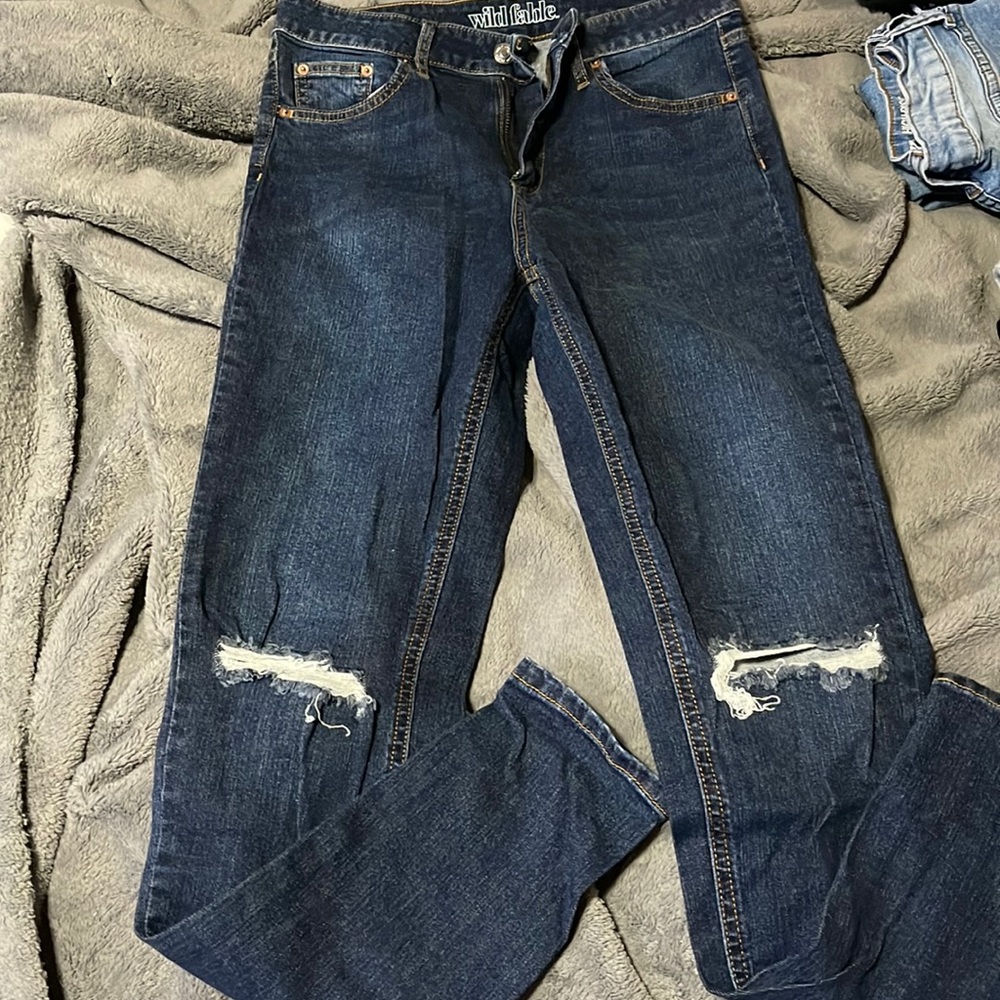 Womens High Rise Skinny Jeans